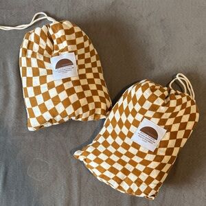 Brixton Phoenix Checkered Crib Sheet + Muslin Swaddle